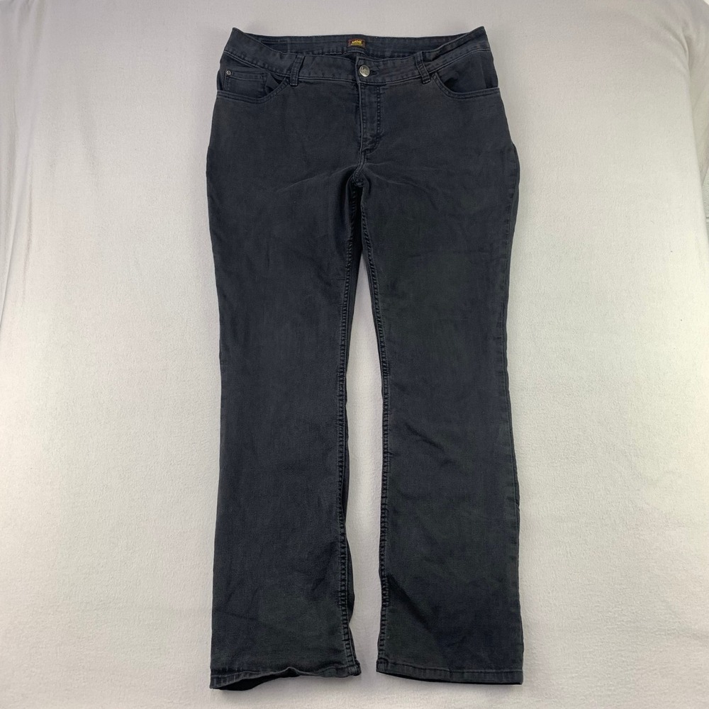 Lee Smarter Fit Jeans Women 18W Black Bootcut Casual Denim Pants